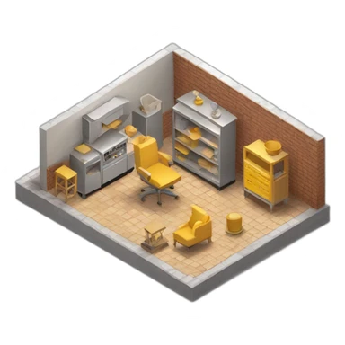 isometric fabrication company handmade goods sticker