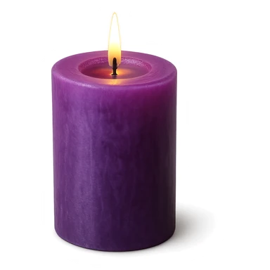 purple candle sticker