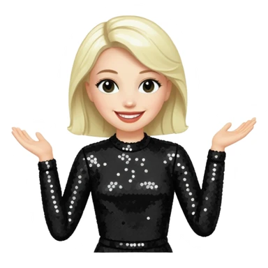 Nicky Bryne from Westlife with black sequin outfit sticker