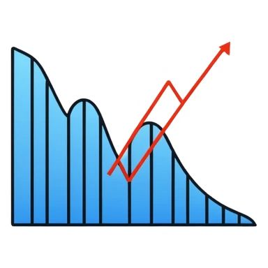 Graph decrease sticker