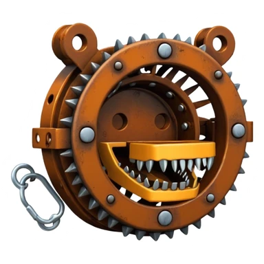 a bear trap sticker