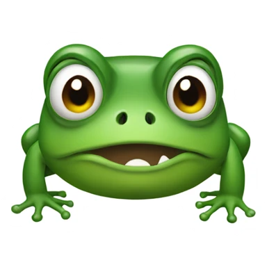 Angry frog with mullet sticker