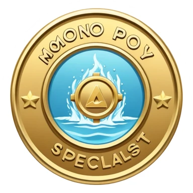 Monopoly hydro specialist badge  sticker