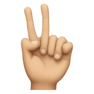 HAND WITH 1 FINGER DOWN sticker