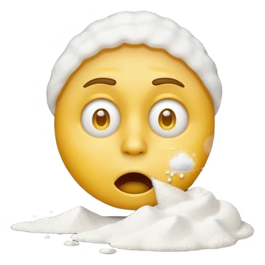Emoji qui snif de la drogue sticker