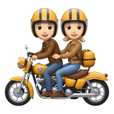 3 friend ride motorcicle sticker