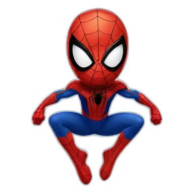 Spiderman as a spider sticker