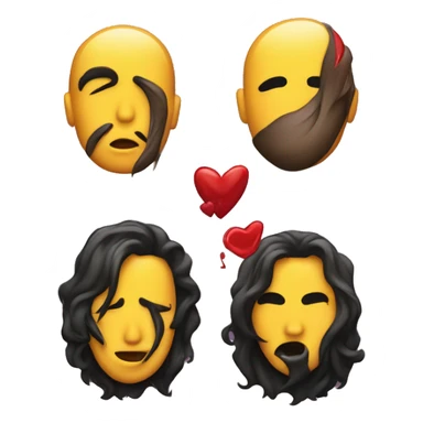 kiss band logo with four sticker