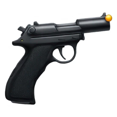 Black BB gun  sticker