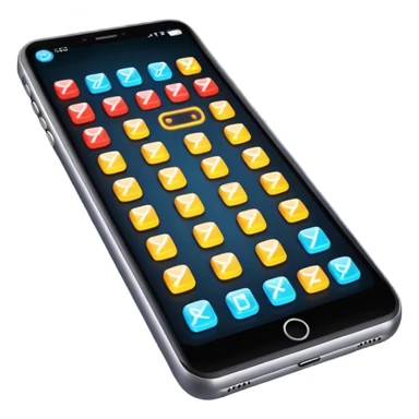 a phone showing the game weaver being played on it  sticker