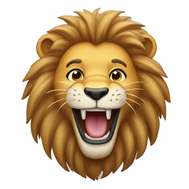 Lion smiling sticker