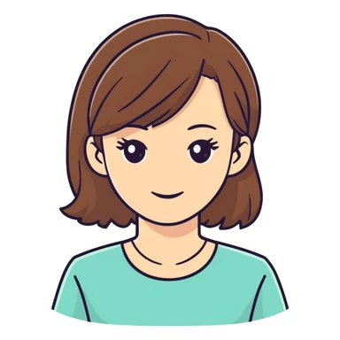 Bare back woman brown hair sticker