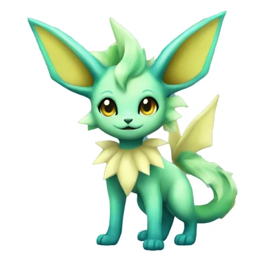 Vaporeon-Leafeon full body sticker