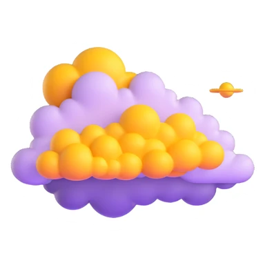 golden yellow Flying Nimbus cloud from Dragon Ball anime sticker