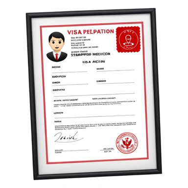 visa de turista denegada sticker