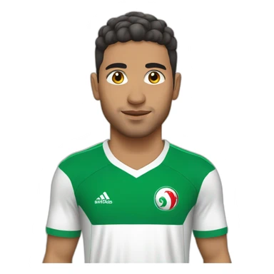 Algerian football player sticker