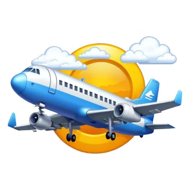 Crée un emoji en pixel art combinant 🛫 (avion au décollage) et 🌤️ (soleil derrière un nuage).
Style : rétro pixel art, résolution 32x32 pixels.
Format : PNG avec fond transparent. sticker
