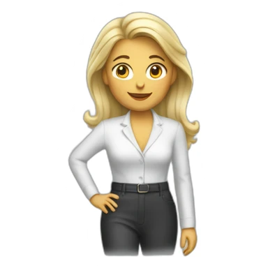 a Porsche woman sticker