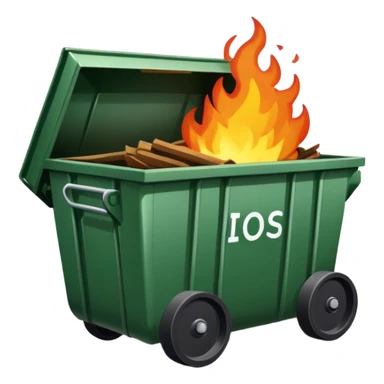 Dumpster fire sticker