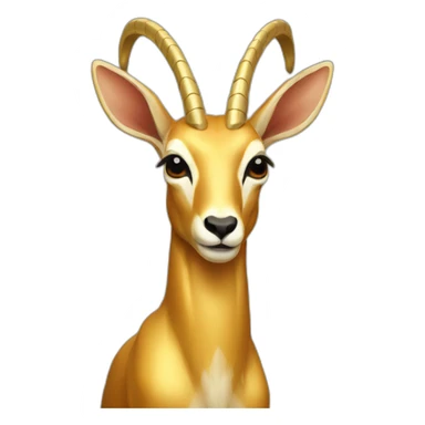 golden antelope sticker