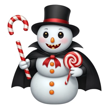 cute vampire snowman sticker