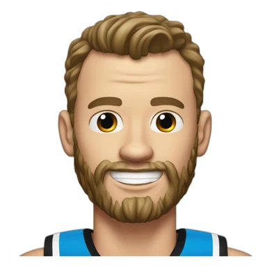 Jonathan Toews as beach bum with beard sticker