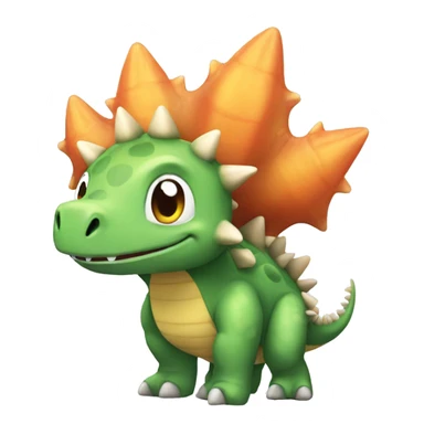 cute stegosaurus pokemon sticker