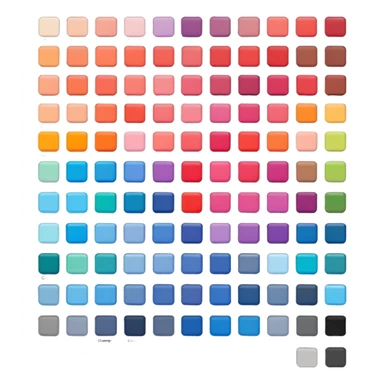 pantone color palete sample  sticker