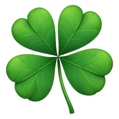Black clover 5 leaf sticker