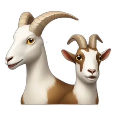 Head Duck and body goat man sticker