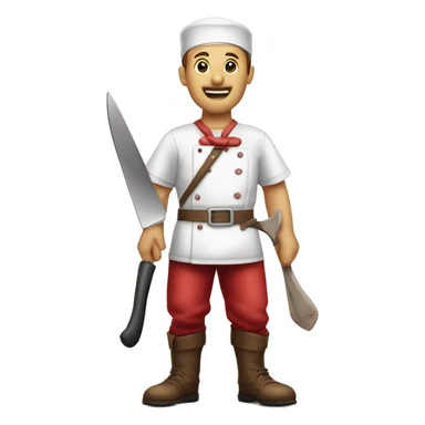 PAAGON MEATS BUTCHER SHOP WITH WO BIG KNIVES sticker