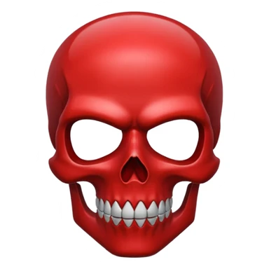 red skull ios sticker