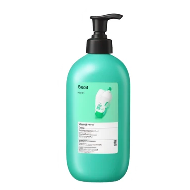 leave-in conditioner bottle with label sticker