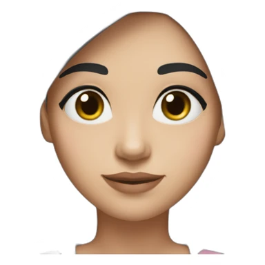 Woman-with-black-hair-and-pink-white-skintone-and-gray-eye-color- sticker