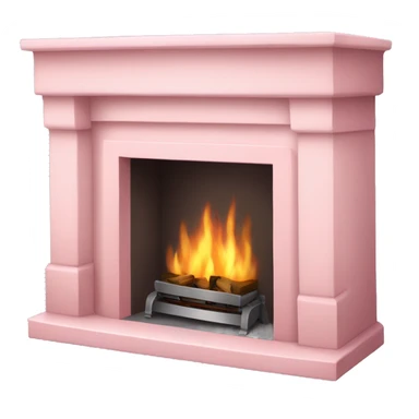 light pink fireplace  sticker