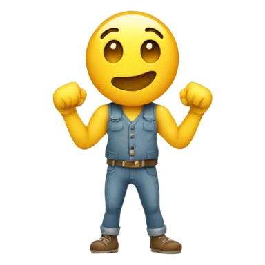 A heart character that has face, arms, and legs sticker