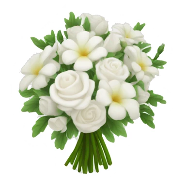 White Bouquet of flowers sticker