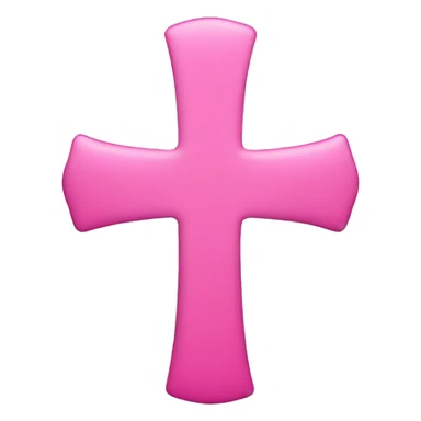 Catholic pink cross  sticker