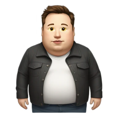 Elon musk obese full body sticker