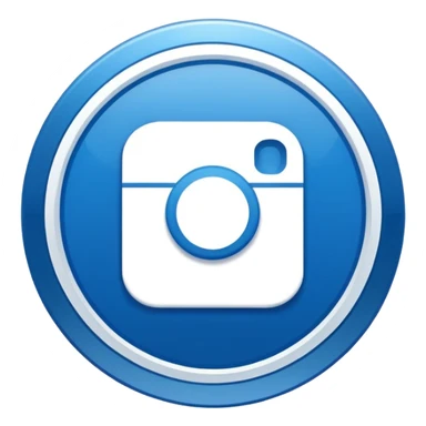 A high-resolution 2D icon of an Instagram-style verified badge. 8 jagged circle sticker