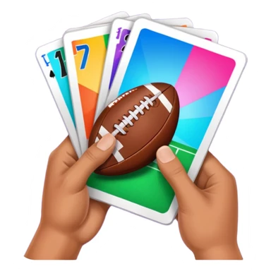 hand opening football card packs in madden sticker