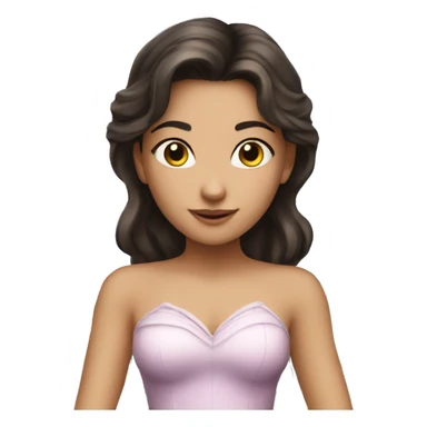 attractive brunette fairy  sticker