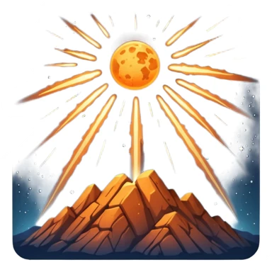 meteor shower sticker