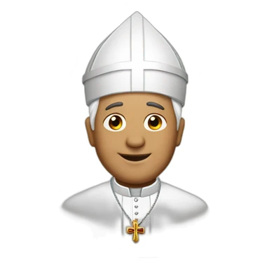 the pope wearing a turban sticker