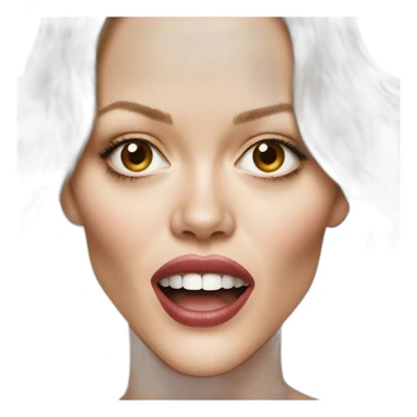 Vanessa paradis open mouth sticker