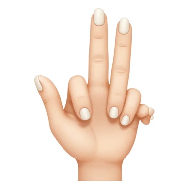 A small finger in the large pic sticker