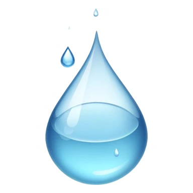 white droplet 2d sticker