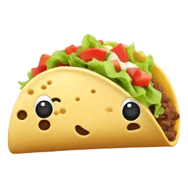 A taco that craps ice cream  sticker