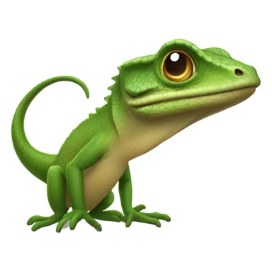 A lizard with its tongue out sticker
