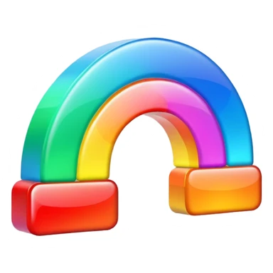 glowing led light, rainbow coloured, one big sign sticker